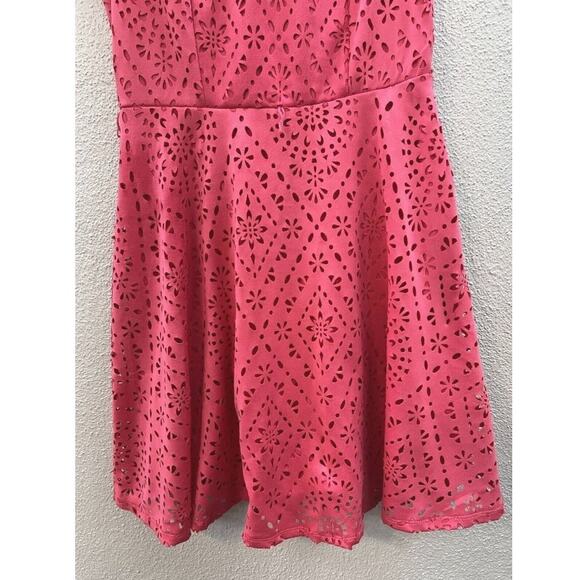 Womens Juniors Candies Dress Size 7 Pink Strapless V-Neck Keyhole-back Lined - Picture 5 of 15